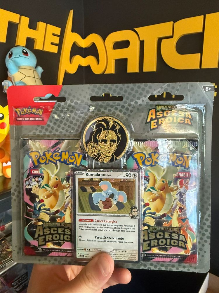 Pokémon Pokémon TCG Blister da 2 buste di espansione Ascesa Eroica Pack +  Komala Promo product image